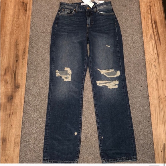 NEW!! HP 🥳Zara Highwaisted Straight Leg Jeans - Picture 7 of 15